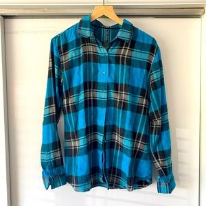 Blue and black Kuhl flannel